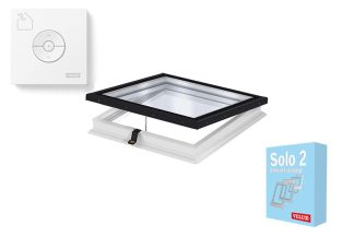 Takfönsterkupol Velux Integra® Planglas