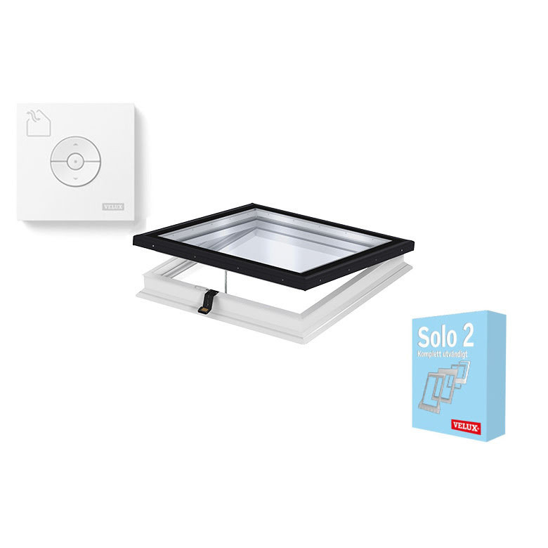 Takfönsterkupol Velux Integra® Planglas