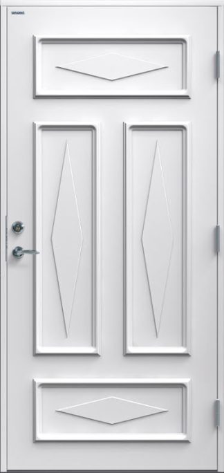 Ytterdörr Diplomat Britta Tät vit