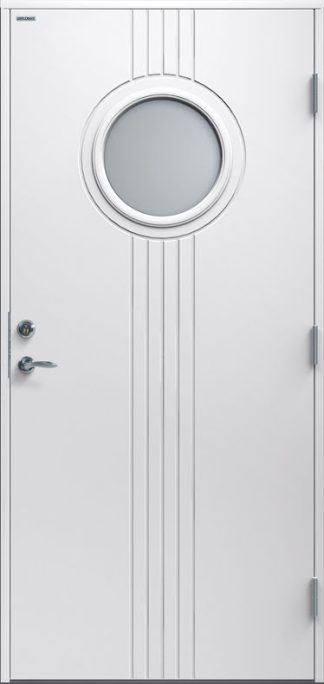 Ytterdörr Diplomat Gullan Klarglas vit