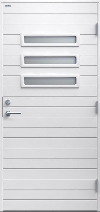 Ytterdörr Diplomat Ingela Klarglas vit