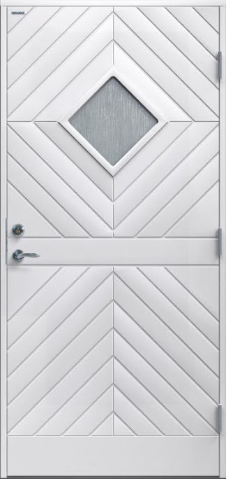 Ytterdörr Diplomat Karin Cotswoldglas vit