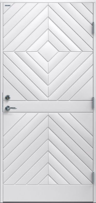 Ytterdörr Diplomat Karin Tät vit