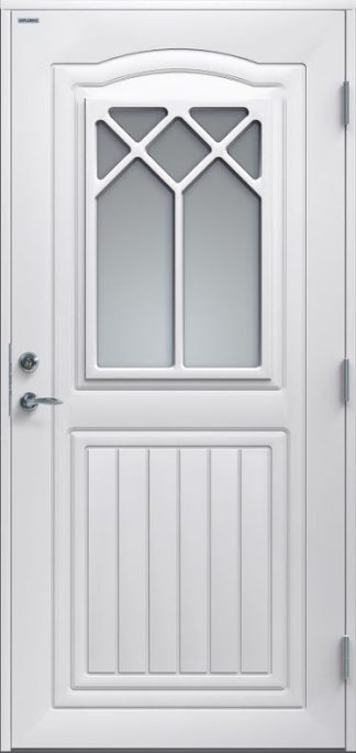 Ytterdörr Diplomat Linnea Klarglas vit