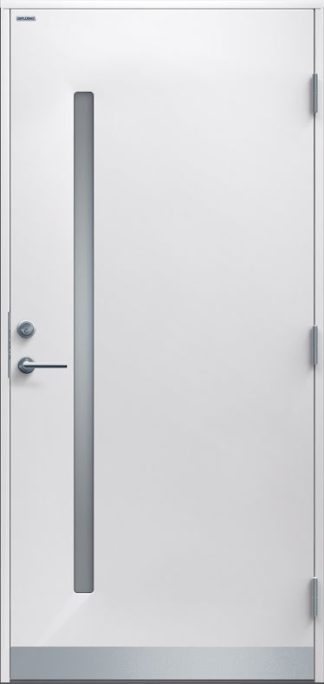 Ytterdörr Diplomat Mikaela Klarglas vit