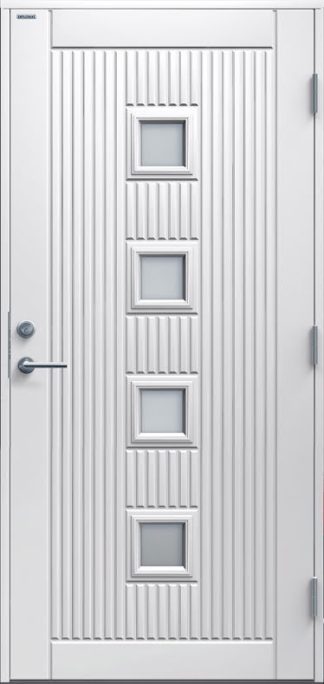 Ytterdörr Diplomat Nike Klarglas vit