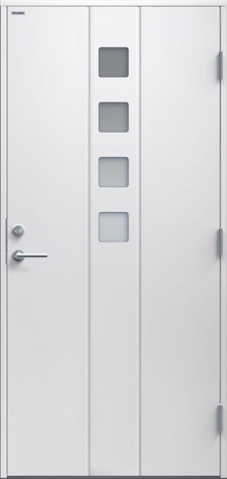 Ytterdörr Diplomat Sandra Klarglas vit