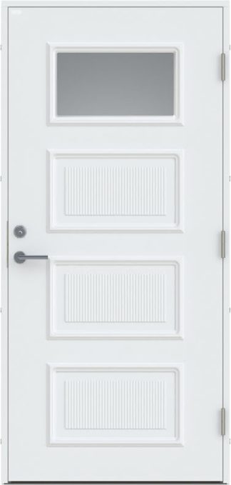 Ytterdörr Diplomat Signe Klarglas vit