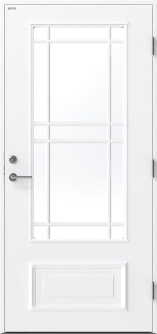 Ytterdörr Diplomat Estelle Klarglas Vit