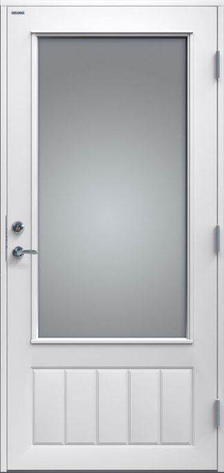 Ytterdörr Diplomat Altan 16 klarglas vitmålat trä