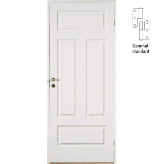 Innerdörr Diplomat Formpressad 4 Vit Gammal Standard Tät