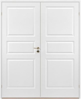 Parinnerdörr Diplomat Formpressad 3 Vit Tät