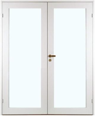 Parinnerdörr Diplomat Contur Helglasad Vit Klarglas