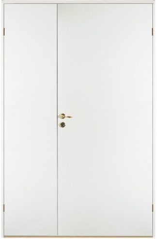 Parinnerdörr Diplomat Lättdörr Slät Vit Halv Tät