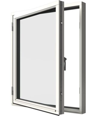 Sidohängt Elitfönster Original Trä 100 3-glas Vitmålat Trä