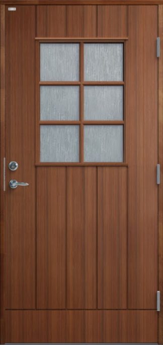 Ytterdörr Diplomat Anna cotswoldglas Teak