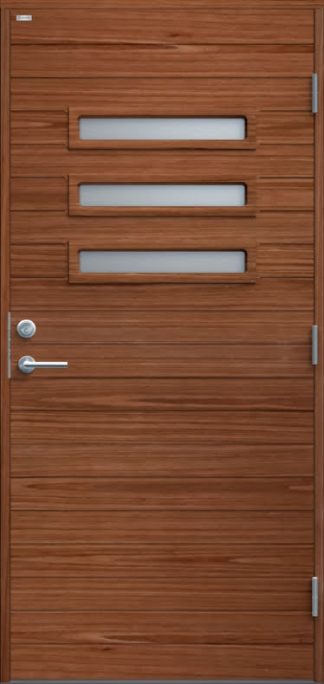 Ytterdörr Diplomat Ingela Klarglas Teak