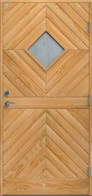 Ytterdörr Diplomat Karin Cotswoldglas Furu