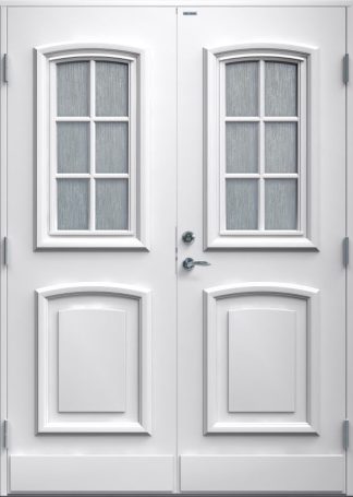 Parytterdörr Diplomat Anita Cotswoldglas Vit