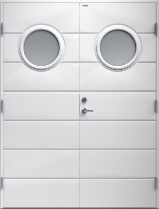 Parytterdörr Diplomat Bella klarglas vit