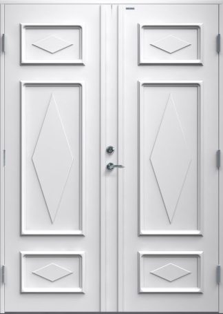 Parytterdörr Diplomat Britta Tät vit