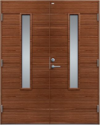 Parytterdörr Diplomat Clara Klarglas Teak