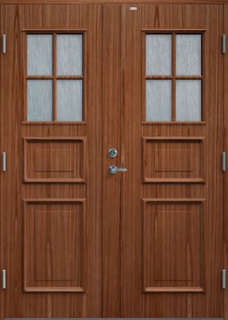 Parytterdörr Diplomat Elvira Cotswoldglas Teak