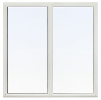 Fast Fönster Svenska Fönster Rund Profil 3-Glas Med Glasdelande Post Vitmålat Trä