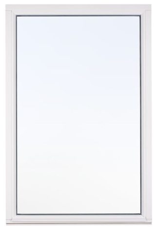 Fast Fönster Svenska Fönster Rak Profil 3-Glas Vitmålat Trä
