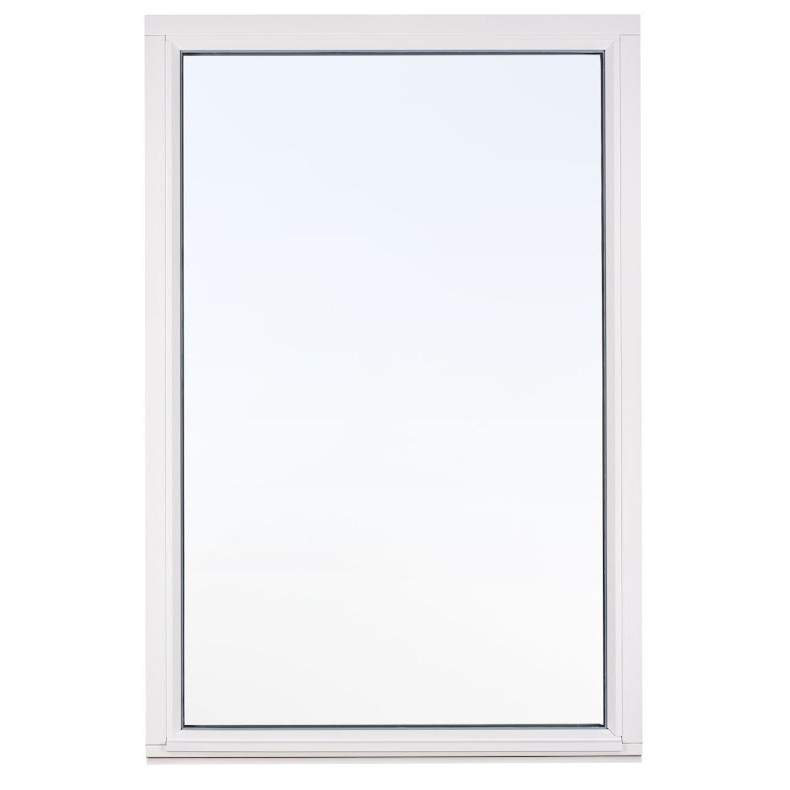 Fast Fönster Svenska Fönster Rak Profil 3-Glas Vitmålat Trä