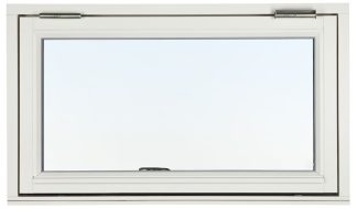Överkantshängt Fönster Svenska Fönster Rak Profil 3-glas Vitmålat Trä