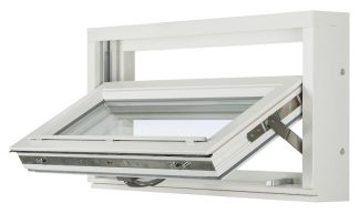 Topturn Fönster Svenska Fönster Rak Profil 3-glas Vitmålat Trä