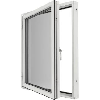 Sidohängt Elitfönster Original Alu 100 3-glas vitlackerad Aluminium