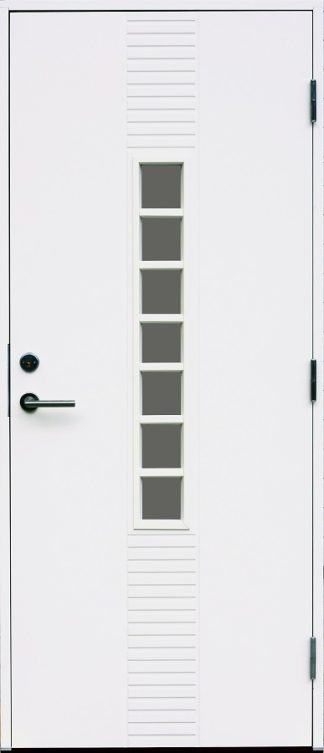 Ytterdörr Kaski Riksgränsen Crepiglas Vit