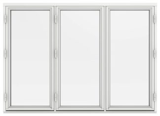 Sidohängt Fönster Elitfönster MF DUO 2-Glas Treluft Vitmålat Trä