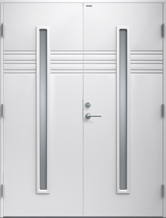 Parytterdörr Diplomat Felicia klarglas vit