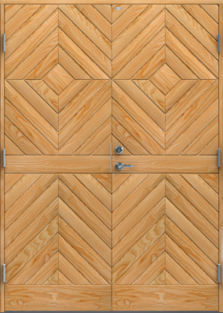 Parytterdörr Diplomat Karin tät furu