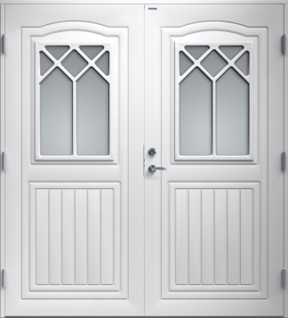 Parytterdörr Diplomat Linnea klarglas vit