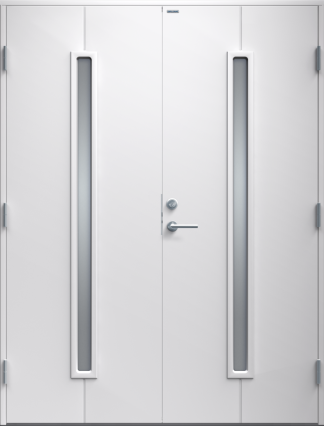 Parytterdörr Diplomat Maj klarglas vit