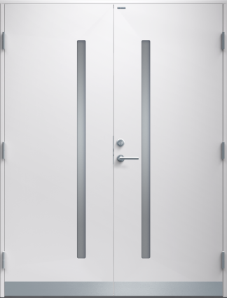 Parytterdörr Diplomat Mikaela klarglas vit