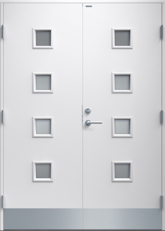 Parytterdörr Diplomat Tanja klarglas vit