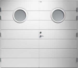 Garageport Diplomat Bella Klarglas Vit