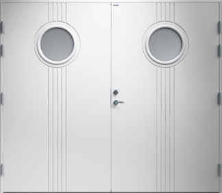 Garageport Diplomat Gullan Klarglas Vit