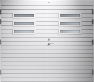 Garageport Diplomat Ingela Klarglas Vit