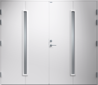 Garageport Diplomat Maj Klarglas Vit