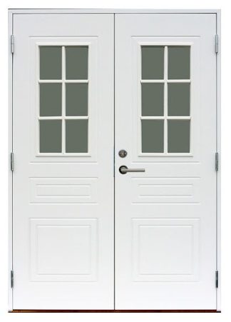 Parytterdörr Kaski Vemdalen Klarglas Vit