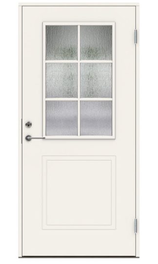 Ytterdörr Swedoor P-400 Cotswoldglas Vit