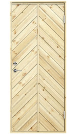 Kallförrådsdörr Swedoor I40 Tät Obehandlad Furu