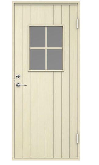 Varmförrådsdörr Swedoor Sälen Klarglas Obehandlad