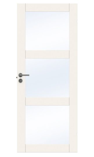 INNERDÖRR SWEDOOR UNIQUE GW03L VIT KLARGLAS